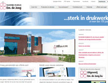 Tablet Screenshot of emdejong.nl
